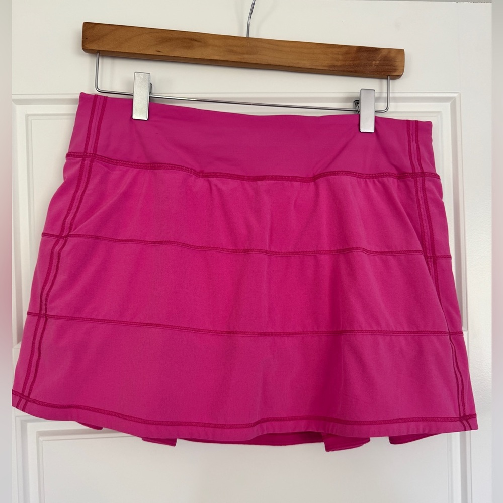 Lululemon Athletica Bright Pink Race Rival Skirt